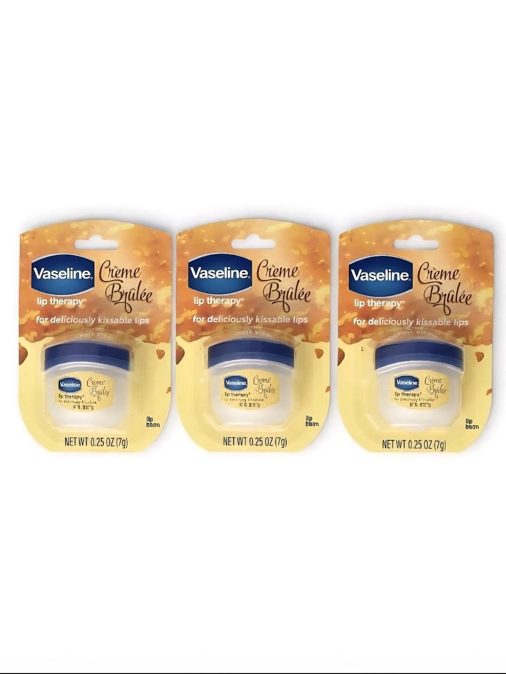 Vaseline Crรจme Brรปlรฉe Lip Therapy 3-Pack NEW